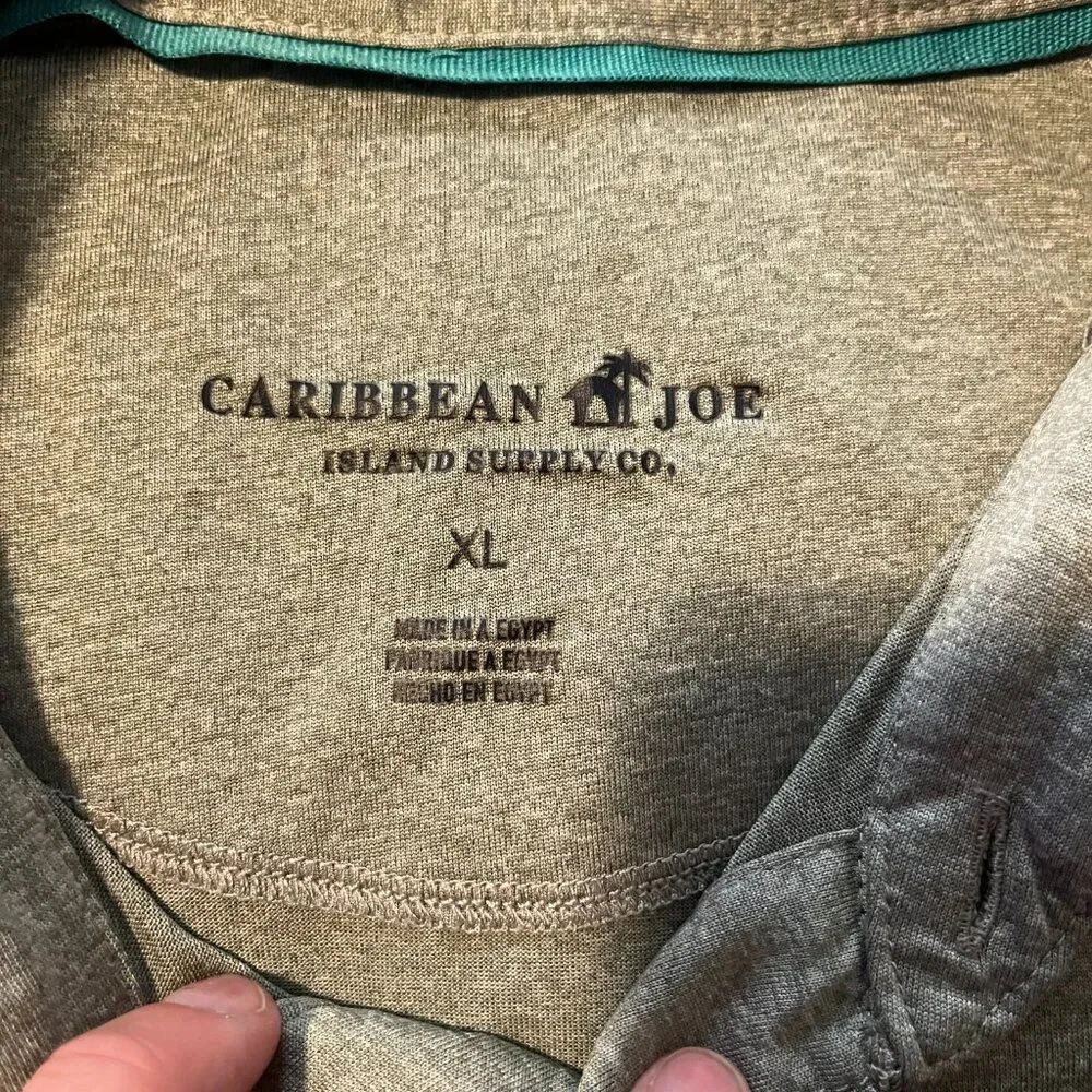 Men's XL Grey Caribbean Joe Polo‎ - Picture 3 of 5